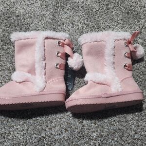 Fitory Pink Kids Boots 6